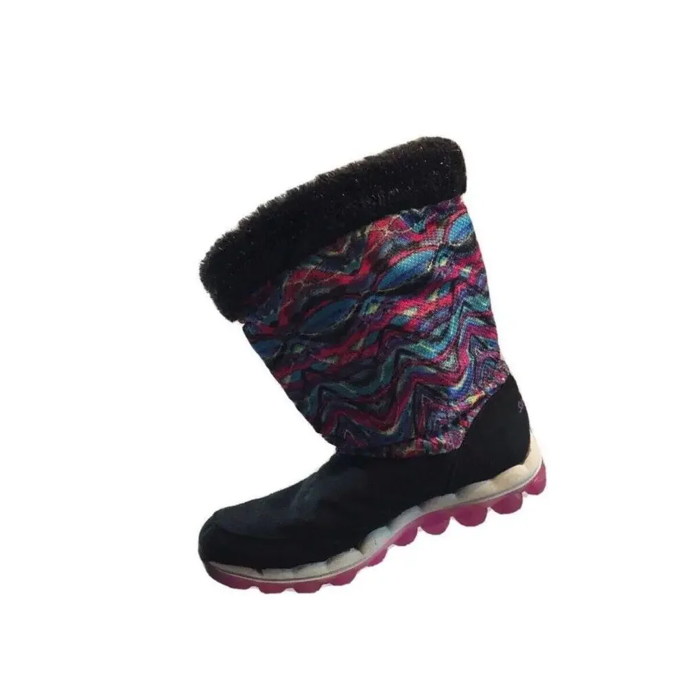 Skechers Skech-Air Boots Air Chills  Womens 5‎ Winter Suede Fabric Mid Calf Boho